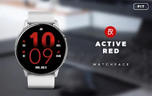 Active Red Fit Watch Face Screenshot 0