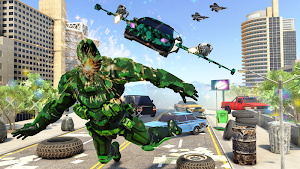 Flying Limo Car Robot: Flying Car Transformation Screenshot 0
