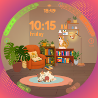 Cozy Sanctuary Watch Face: Cat