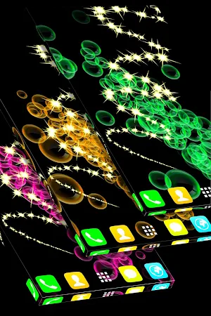 Neon Bubble Live Wallpaper screenshot 4