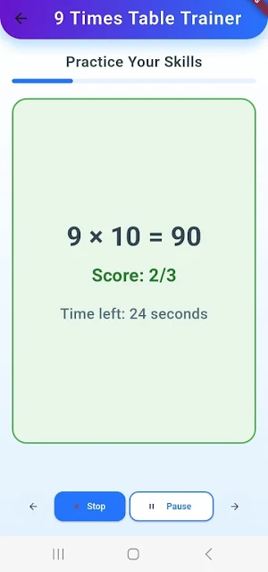 Multiplication Table Trainer Screenshot 3