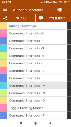 Autocad Shortcuts Adfree Screenshot 2