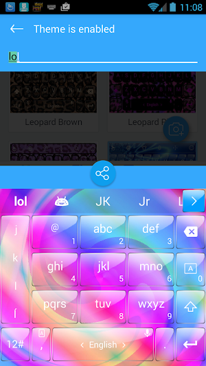 Keyboard Theme Glass M Spiral Screenshot 3