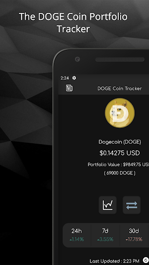My Doge Coin Tracker Portfolio Screenshot 0