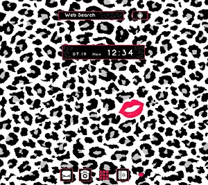 Lipstick and Leopard +HOME Screenshot 0