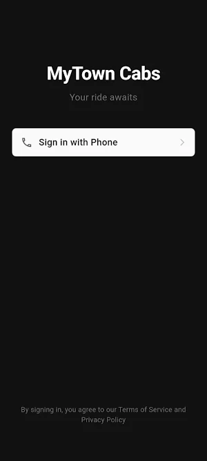 MyTownCabs Screenshot 0