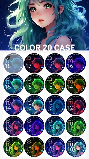 MIMIX Anime boy&girl Watchface Screenshot 3