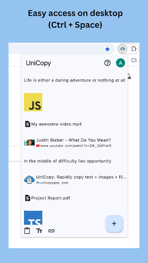 UniCopy: Universal Clipboard Screenshot 2