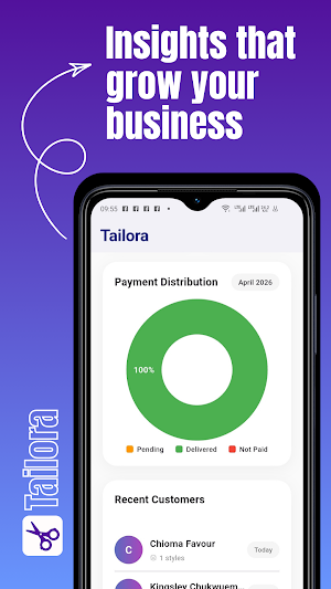 Tailora - Smart Tailor Mgt App Screenshot 1