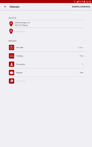 Taxi Mobiel Amsterdam Screenshot 1