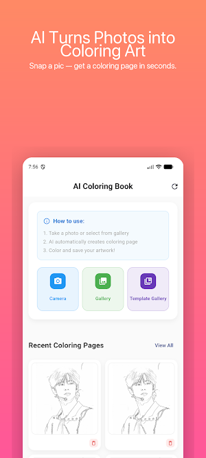AI Coloring Book Screenshot 0