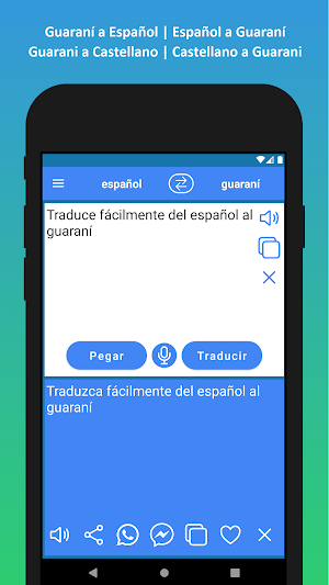 Guarani to Spanish Transltor Screenshot 2