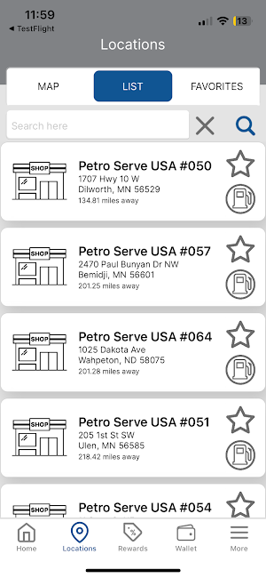 Petro Serve USA Rewards Screenshot 1
