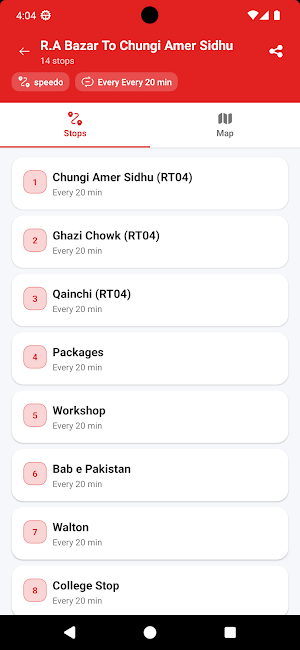 Lahore Speedo Bus Guide Screenshot 1