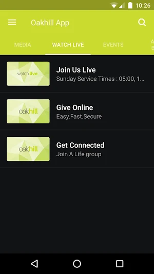 Oakhill App Screenshot 1