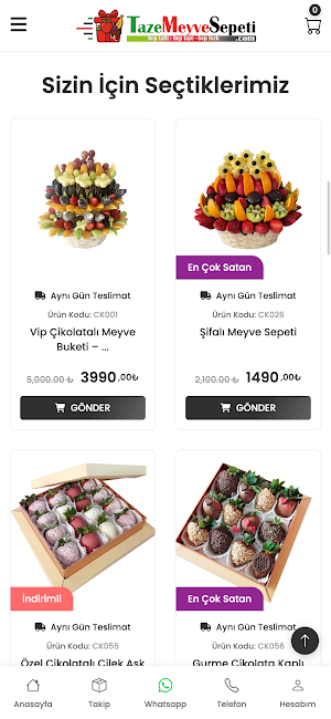 Taze Meyve Sepeti Screenshot 1