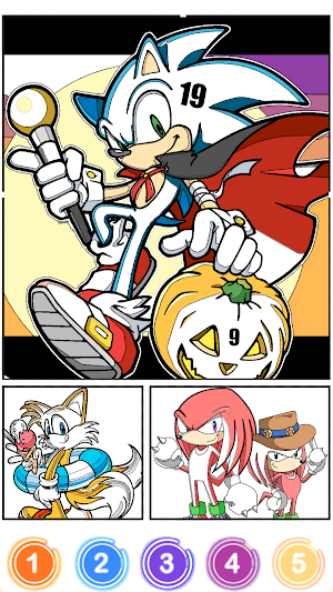 Sonicx Cartoon Color By Number Screenshot 1