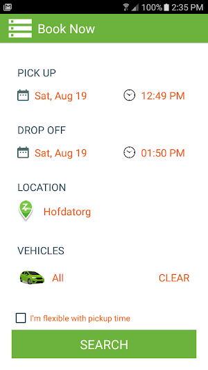 Zipcar Iceland Screenshot 2