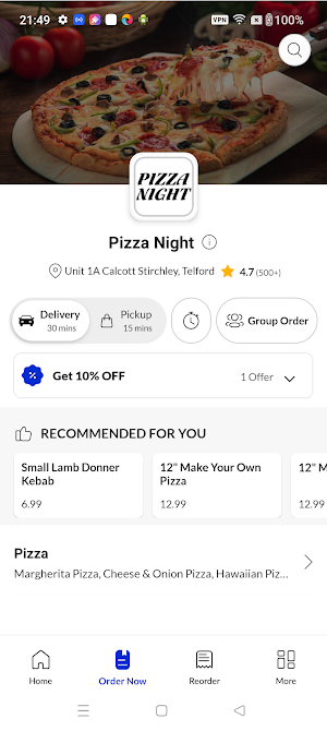 Pizza Night Telford Screenshot 2