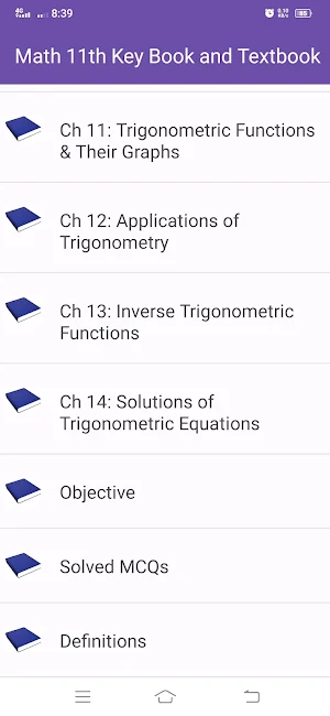 Math 11th KeyBook and Textbook Screenshot 3