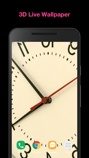 3D Clock Live Wallpaper Screenshot 0