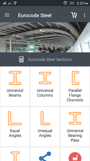 Eurocode Steel Sections Screenshot 0