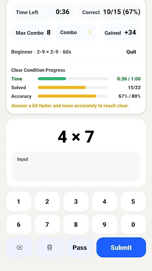 MTMaster - Multiplication Quiz Screenshot 0
