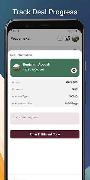 PeaceMaker: Secured Way To Pay Screenshot 2