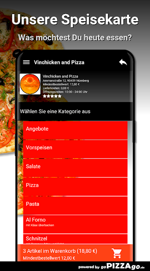 Vinchicken and Pizza Nürnberg Screenshot 3