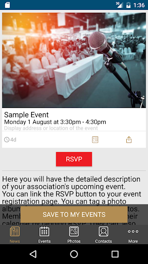 myCONNECTEDapp Screenshot 1