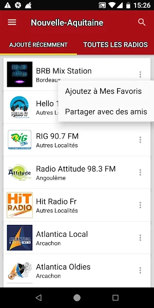 Radios de Nouvelle-Aquitaine Screenshot 1