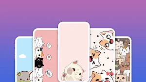 Kawaii Cat Wallpaper Screenshot 2