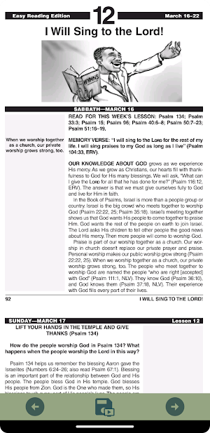 Easy Reading Sabbath School Screenshot 0