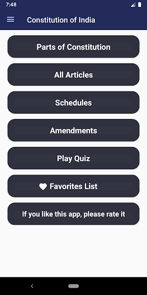 Indian Constitution Offline Screenshot 0