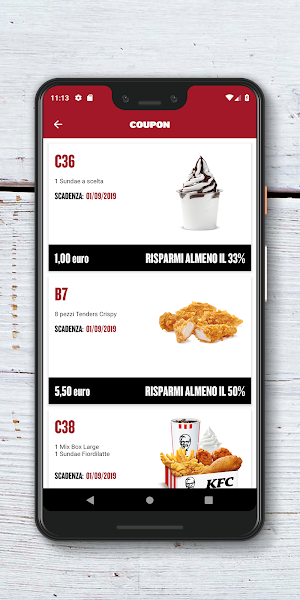 KFC Italia Screenshot 2