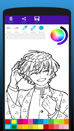 Anime Male Coloring Book Screenshot 3