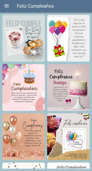 Saludos de Feliz Cumpleaños Screenshot 2