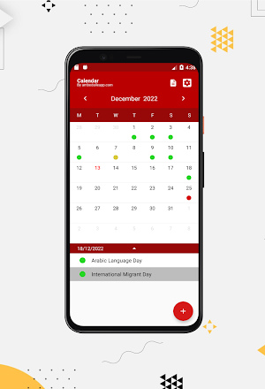 Calendar International Days Screenshot 0