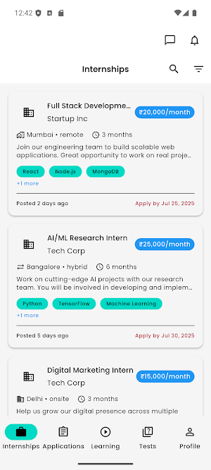 QuizyFy - An Internship App Screenshot 0