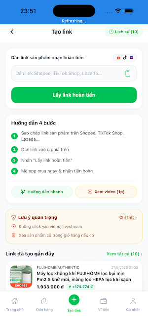 Heo Đất - Hoàn tiền mua sắm Screenshot 1
