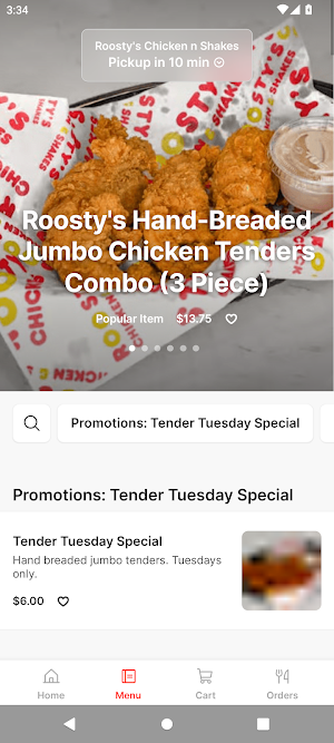 Roosty's Chicken n Shakes Screenshot 1