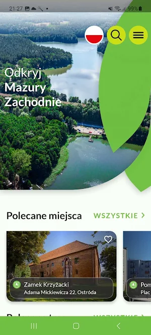 Odkryj Mazury Zachodnie Screenshot 1