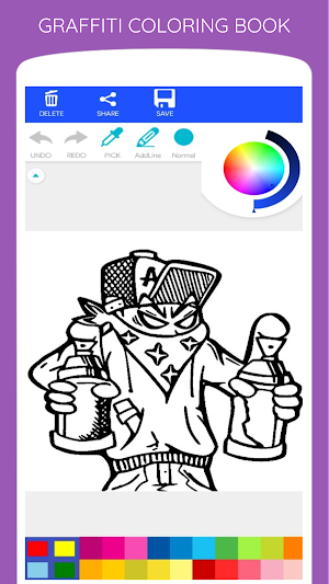 Monster Graffiti Coloring Book Screenshot 0