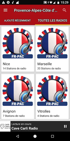 Stations Radio de Provence-Alp Screenshot 3