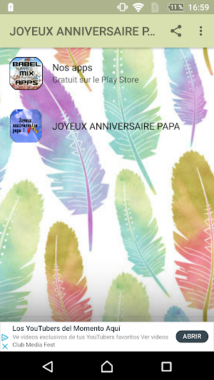 JOYEUX ANNIVERSAIRE PAPA Screenshot 0