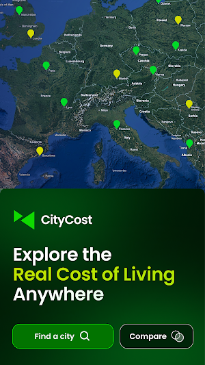 CityCost – Digital Nomads Screenshot 0