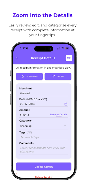 Manage Receipt:Expense Tracker Screenshot 1