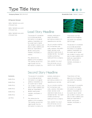Newsletter Templates & Designs Screenshot 1