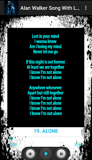 Alan Walker Best Song With Lyric Screenshot 3