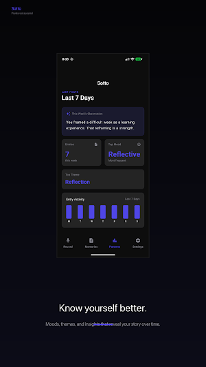Sotto - Private Voice Journal Screenshot 2